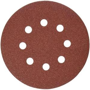 imageDEWALT DW4309 5Inch 8 Hole 80 Grit Hook and LoopRandom Orbit Sandpaper 25Pack150G  25Pack