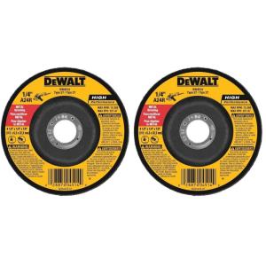 imageDEWALT DW4514 14quot Thick Grinding Wheel with 412quot Diameter and 78quot Arbor1 Count Pack of 2