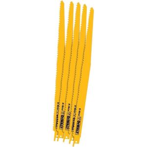 imageDEWALT DW48022 6Inch 6 TPI Taper Back BiMetal Reciprocating Saw Blade 2Pack  Yellow12