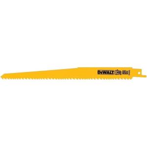 imageDEWALT DW48022 6Inch 6 TPI Taper Back BiMetal Reciprocating Saw Blade 2Pack  Yellow9