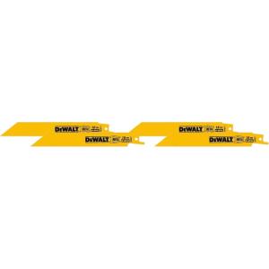 imageDEWALT DW4811 6Inch 18 TPI Straight Back BiMetal Reciprocating Blade 5pack6Inch Pack of 4
