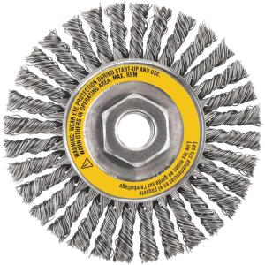 imageDEWALT DW49202 612Inch by 58Inch11 HP 020 Carbon Stringer Wire WheelSingle