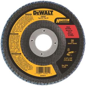 imageDEWALT DW8311 412Inch by 58Inch11 36 Grit Zirconia Angle Grinder Flap Disc1 Count Pack of 1
