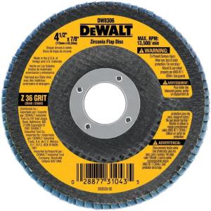 imageDEWALT DW8330 7Inch by 58Inch11 80 Grit Zirconia Angle Grinder Flap Disc60G 78Inch Hub