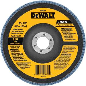 imageDEWALT DW8381 6Inch X 78Inch 60G Type 29 Hp Flap Disc60G 78Inch Hub
