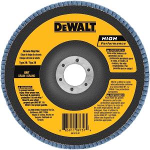 imageDEWALT DW8381 6Inch X 78Inch 60G Type 29 Hp Flap Disc80G 78Inch Hub