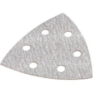 imageDEWALT DWASPTRI12 Hook and Loop Triangle 120 Grit Sandpaper 12Pack Black80G  12Pack