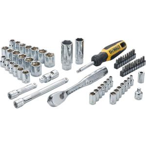 imageDEWALT DWMT19257 60PC 14quot ampamp 38quot STD 6PT Set14 Drive  38 Drive