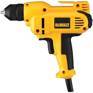 imageDEWALT Drill 80Amp 38Inch Variable Speed Trigger MidHandle Grip for Comfort Corded DWD115K 