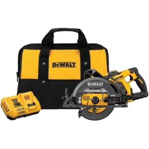 imageDEWALT FLEXVOLT 60V MAX Circular Saw Kit 714Inch Worm Style 90Ah Battery DCS577X1