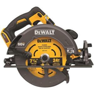 imageDEWALT FLEXVOLT 60V MAX Circular Saw with Brake 714Inch Tool Only DCS578B