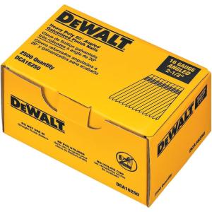 imageDEWALT Finish Nails 212Inch 16GA 20Degree 2000Pack DCA16250