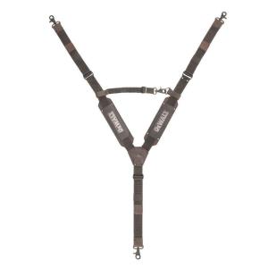 imageDEWALT Leather Tool Belt Suspenders Y Back Design Adjustable Heavy Duty Construction DWST550116