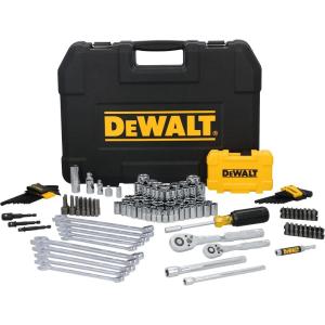 imageDEWALT Mechanics Tools Kit and Socket Set 142Piece 14 ampamp 38quot Drive MMSAE DWMT73802NEW 142 Piece Set