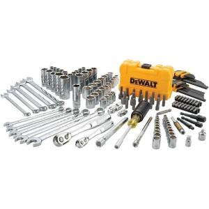 imageDEWALT Mechanics Tools Kit and Socket Set 142Piece 14 ampamp 38quot Drive MMSAE DWMT73802OG 142 Piece Set