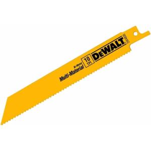 imageDEWALT Reciprocating Saw Blades MetalWoodcutting 5Piece Set DW4857 Yellow6 10 TPI  2Pack