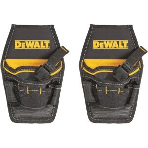 imageDEWALT Tool Pouch with Belt 13 Pocket Professional Small Tool Belt Pouch DWST540201One Size Pack of 2
