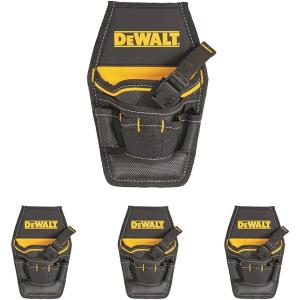 imageDEWALT Tool Pouch with Belt 13 Pocket Professional Small Tool Belt Pouch DWST540201One Size Pack of 4