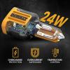 imageDEWALT Heavy Duty 24W USB Car Charger Adapter Cigarette Lighter Adapter USBA Charger Fast Charging Car Lighter USB Adapters Cell Phone Automobile Chargers for iPhone Samsung Galaxy iPad