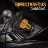 imageDEWALT Heavy Duty 24W USB Car Charger Adapter Cigarette Lighter Adapter USBA Charger Fast Charging Car Lighter USB Adapters Cell Phone Automobile Chargers for iPhone Samsung Galaxy iPad