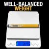 imageDEWALT Heavy Duty 3in1 Mini Stylus Pocket Pen Tablet Pens for iPad EDC Touch Screen Pens Ballpoint wTouchscreen Tip Keypad Tip Compatible iPhone Stylus Pen Extra Ink Cartridge Gifts for Dad