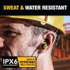imageDEWALT Heavy Duty Earphones for Lightning Compatible wApple iPhone Headphones Wired Jobsite WaterResistant for iPhone Headphones Wired Lightning Corded Earphones for iPhones 14 and Older