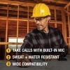 imageDEWALT Heavy Duty Wired Earphones with Microphone Jobsite Earbuds Wired 35mm WaterResistant 35mm Earbuds with Mic Connected Headphones for Outdoor WorkUSB C Headphones