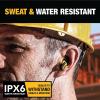 imageDEWALT Heavy Duty Wired Earphones with Microphone Jobsite Earbuds Wired 35mm WaterResistant 35mm Earbuds with Mic Connected Headphones for Outdoor Work355mm Headphones
