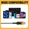 imageDEWALT Heavy Duty Wired Earphones with Microphone Jobsite Earbuds Wired 35mm WaterResistant 35mm Earbuds with Mic Connected Headphones for Outdoor WorkUSB C Headphones