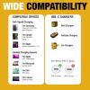 imageDEWALT Lightning to USB C Cable  Reinforced Braided Cable for Lightning  Charger Cord Compatible with iPhone  Apple Compatible Charging Cable USB C to Lightning 4 FT6ft  1pack