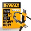 imageDEWALT Lightning to USB C Cable  Reinforced Braided Cable for Lightning  Charger Cord Compatible with iPhone  Apple Compatible Charging Cable USB C to Lightning 4 FT4 Foot