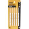 imageDEWALT  DW37705 Jigsaw Blades Thick Metal Cutting TShank 3Inch 14TPI 5Pack DW37705Pack of 2