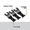 imageDEWALT 114 In Titanium Oscillating Tool Blade For Wood with Nails 3 Pack DWA42033One Size