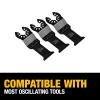 imageDEWALT 114 In Titanium Oscillating Tool Blade For Wood with Nails 3 Pack DWA42033One Size