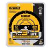 imageDEWALT 12 Inch 80T Carbide Circular Saw Blade Fine Finish Saw Blade DWA11280One Size