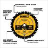 imageDEWALT Circular Saw Blade 7 14 Inch 24 Tooth Wood Cutting DWA171424B10 10 Count Pack of 1New