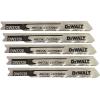 imageDEWALT DW37265 3Inch 24 TPI Thin Metal Cut Cobalt Alloy Steel UShank Jig Saw Blade 5PackOne Size