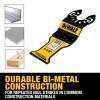 imageDEWALT DWA4203B Bi Metal Wood with Nails Oscillating Blade 10 pack25 Pack
