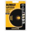 imageDEWALT DWA4211 Oscillating Titanium Nitride Coated Semicircle Blade Black