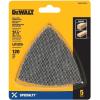 imageDEWALT DWASPTRIM120 120 Grit Mesh Oscillating Triangle 5 Piece1 Count Pack of 1