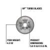 imageDEWALT Diamond Blade for Masonry Dry Cutting Continuous Rim 78Inch Arbor 412Inch DW47251 Count Pack of 1