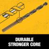 imageDEWALT Drill Bit Set 3Flats Shank14Piece 135 Degree Split Point for Plastic Wood and Metal DWA118414 piece set Pack of 1
