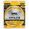 imageDEWALT Miter Saw Blade Combo Pack 12 Blades 40 Tooth ampamp 60 Tooth Fine Finish Ultra Sharp Carbide DWA112CMBSaw Blade 2 Pack  12 In  80T