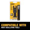 imageDEWALT Oscillating Tool Blade for Wood with Nails Wide Titanium Nitride Coated DWA4204 BlackOne Size
