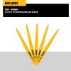 imageDEWALT Reciprocating Saw Blades Tapered Back BiMetal 9Inch 6TPI 5Pack DW48035pack