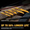imageDEWALT Reciprocating Saw Blades Tapered Back BiMetal 9Inch 6TPI 5Pack DW48035pack