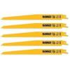 imageDEWALT Reciprocating Saw Blades Tapered Back BiMetal 9Inch 6TPI 5Pack DW48035pack