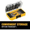 imageDEWALT Screwdriver Bit Set with Tough Case 45Piece DW2166 GreySilver Screwdriving Set with Tough CaseOne Size