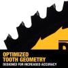 imageDEWALT Table Saw Blade 10quot 40 Tooth with Fine Finish Ultra Sharp Carbide DWA11040NEW Saw Blade  10 In  40 T