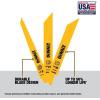 imageDeWalt DW4890 15Piece BiMetal Reciprocating Saw Blade Set with Case
